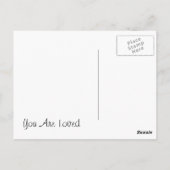 "U wordt gehouden van " Briefkaart (Achterkant)