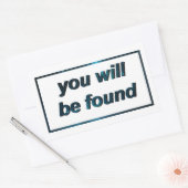 U wordt gevonden: Stickers (Envelop)