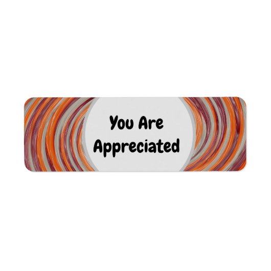 U wordt gewaardeerd Groovy werknemer klant Etiket (Voorkant)