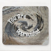 U wordt gewaardeerd rustieke bruine mozaïek medewe muismat (Voorkant)