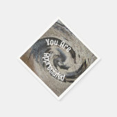 U wordt gewaardeerd rustieke bruine mozaïek medewe servet (Hoek)