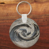 U wordt gewaardeerd rustieke bruine mozaïek medewe sleutelhanger (Achterkant)