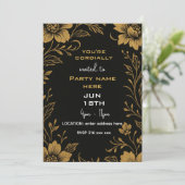 U wordt hartelijk uitgenodigd sjabloon kaart (Staand voorkant)