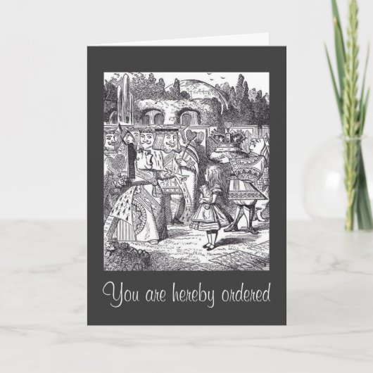 U wordt hierbij besteld kaart (Voorkant)