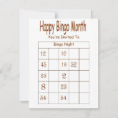 U wordt uitgenodigd aan de uitnodiging van de nach (Voorkant)