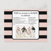 U wordt uitgenodigd aan een Dans om te vieren Uitnodiging Briefkaart (Voorkant)