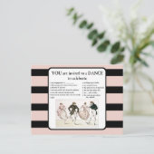 U wordt uitgenodigd aan een Dans om te vieren Uitnodiging Briefkaart (Staand voorkant)