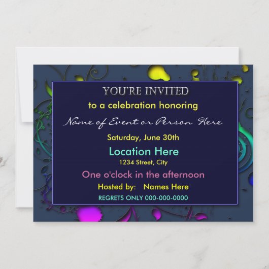 U wordt uitgenodigd Abstracte Uitnodiging (Achterkant)