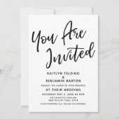 "U wordt uitgenodigd"Casual Moderne Bieden van het Kaart (Voorkant)