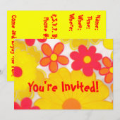 U wordt uitgenodigd!-De Vloeiende Uitnodiging van  (Voorkant / Achterkant)