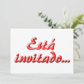 U wordt uitgenodigd kaart (Staand voorkant)