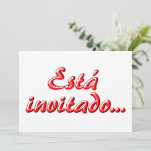 U wordt uitgenodigd kaart (Staand voorkant)