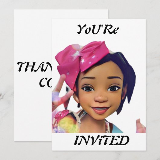 U wordt uitgenodigd kaart (Voorkant / Achterkant)