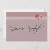 U wordt uitgenodigd klantgerichte gebeurtenis-roze kaart (Voorkant)