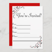 U wordt uitgenodigd Uitnodigingen (Voorkant / Achterkant)