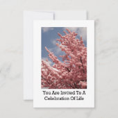 U wordt uitgenodigd voor een viering van Life Cher Kaart (Voorkant)