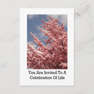 U wordt uitgenodigd voor een viering van Life Cher Kaart