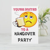 U WORDT UITNODIGD AAN EEN Hangover Party Uitnodigi Kaart (Staand voorkant)