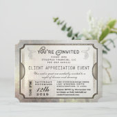 U wordt Uitnodigd Verfijnde BedrijfsGebeurtenis va Kaart (Staand voorkant)