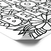 U wordt wat u gelooft - kleurpagina poster (Hoek)