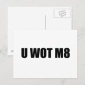 U WOT M8? BRIEFKAART (Voorkant / Achterkant)