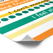 U ZEGT DAT GOD ZEGT: Optimisme en Hope-scripts Poster (Hoek)