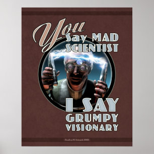 U zegt: Mad Scientist... poster (16x20 inch)