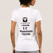 U ZIE IK HEB IC-interstitiële cystitis T-shirt (Achterkant)