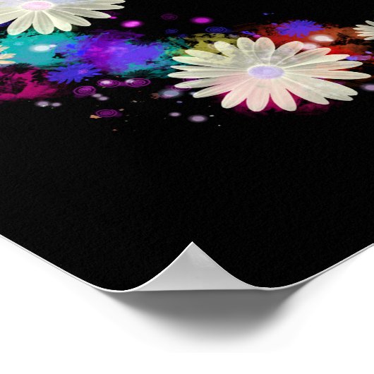 U zorgt voor nu florale motivatie poster (Hoek)