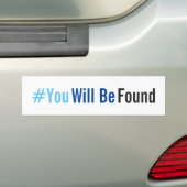 U zult Bumpersticker gevonden worden (Op auto)