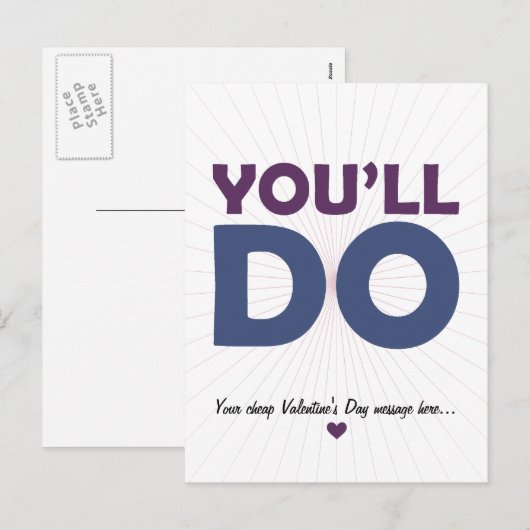 U zult doen feestdagenkaart (Voorkant / Achterkant)