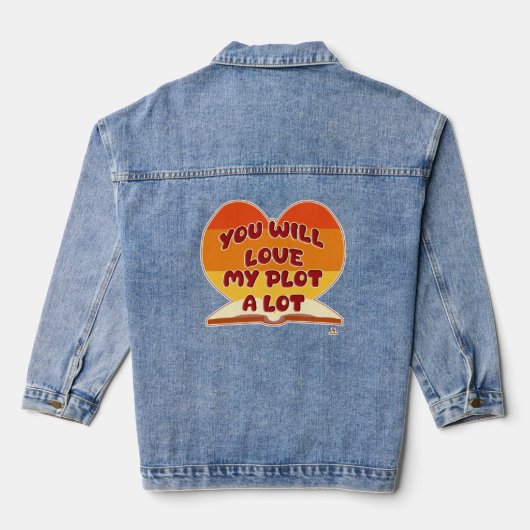 U zult genieten van mijn plot veel auteur Logo Denim Jacket (Achterkant)