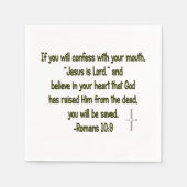 U zult gered worden servetten (Voorkant)