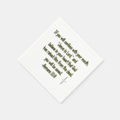 U zult gered worden servetten (Hoek)