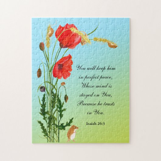 U zult hem in perfecte vrede in de Bijbelse Verse  Legpuzzel (Verticaal)