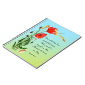 U zult hem in perfecte vrede in de Bijbelse Verse  Notitieboek (Linkerzijde)