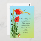 U zult hem in volstrekte vrede houden briefkaart (Voorkant / Achterkant)