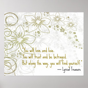 U zult houden van Motivatie Poster voor zelfontdek