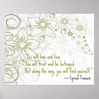 U zult houden van Motivatie Poster voor zelfontdek