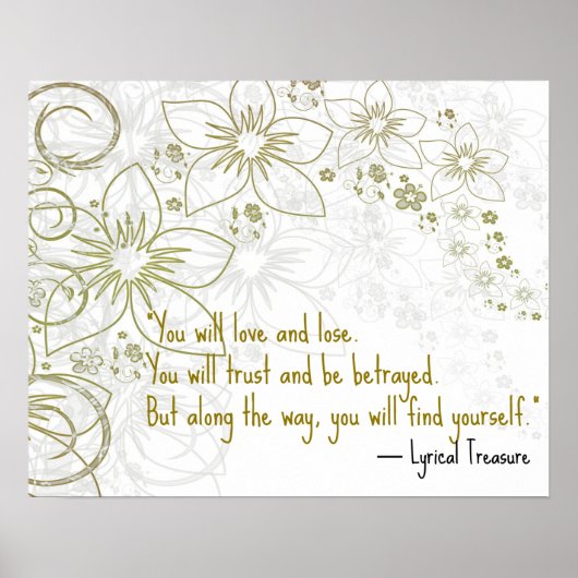 U zult houden van Motivatie Poster voor zelfontdek (Voorkant)