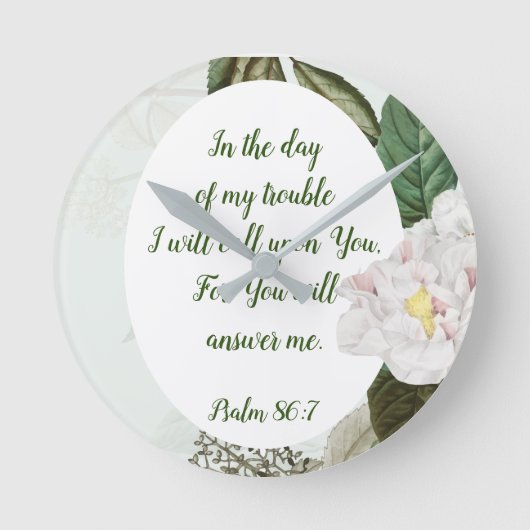 U zult Inspirerend Citaat beantwoorden Ronde Klok (Voorkant)