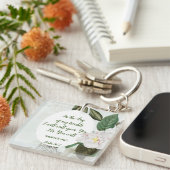 U zult Inspirerend Citaat beantwoorden Sleutelhanger (Voorkant Rechts)