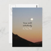 U zult intuïtief weten briefkaart (Voorkant / Achterkant)