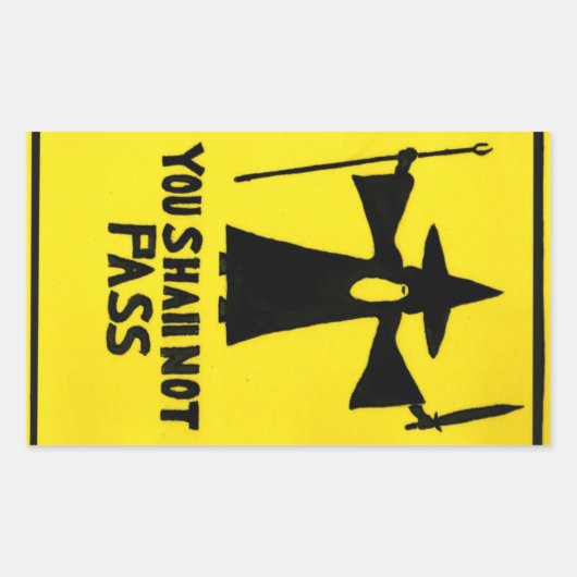 U zult niet Stickers (Voorkant)