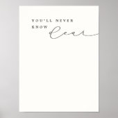 U zult nooit Beste Lullaby Nursery Decor kennen Poster (Voorkant)