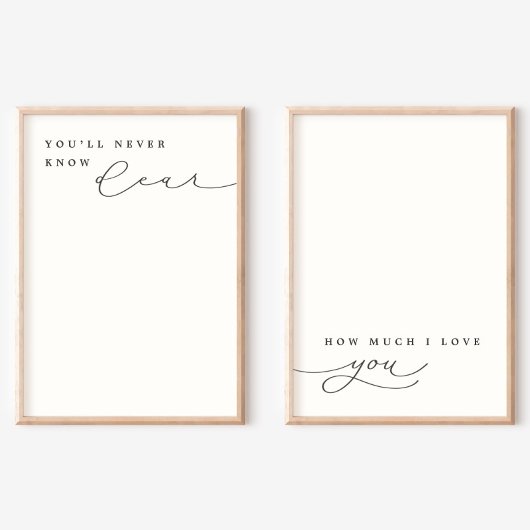 U zult nooit Beste Lullaby Nursery Decor kennen Poster