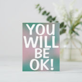 U ZULT OK Woorden stimuleren koel zijn Briefkaart (Staand voorkant)