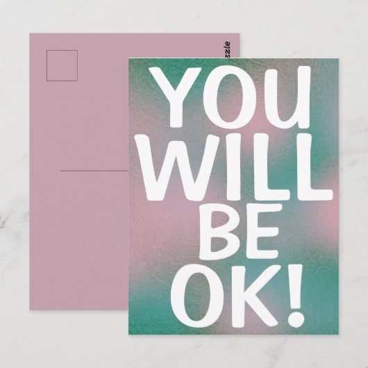 U ZULT OK Woorden stimuleren koel zijn Briefkaart (Voorkant / Achterkant)