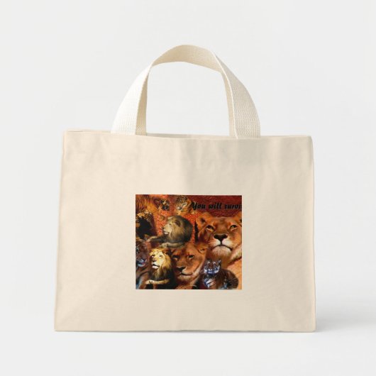 U zult Survive_ Bag Mini Tote Bag (Voorkant)