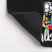 U zult vader Daughter Autism Loop nooits alleen Muismat (Hoek)